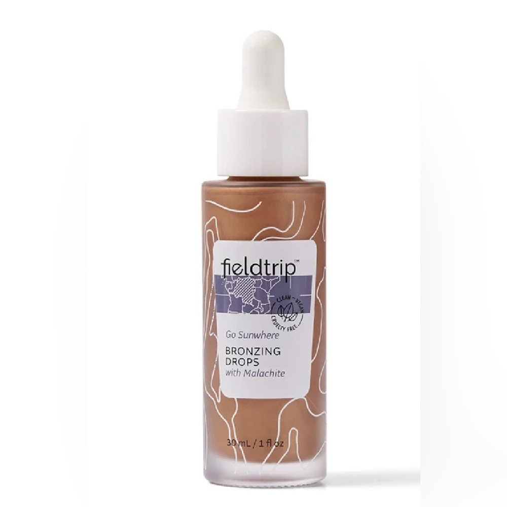 NEW IN BOX - FIELDTRIP Go Sunwhere Bronzing Drops with Malachite